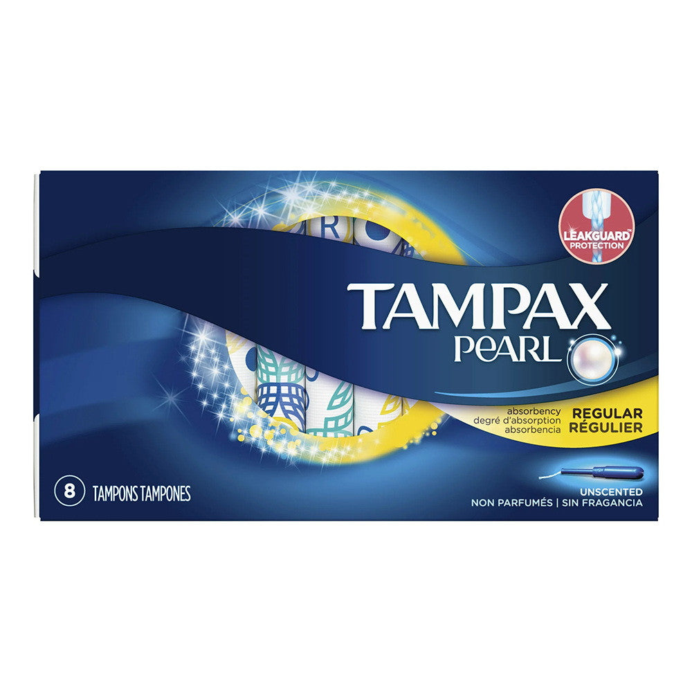 Tampax Pearl Unscented Regular Tampons, 8 Ea